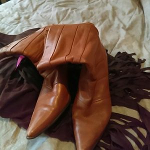 Leather boots