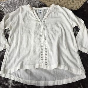 BOHO cream blouse