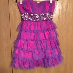 Purple Ruffled dress