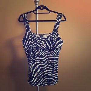 Ann Taylor Zebra Tank