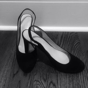 Talbots suede slingbacks