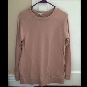 GAP MATERNITY pink crewneck