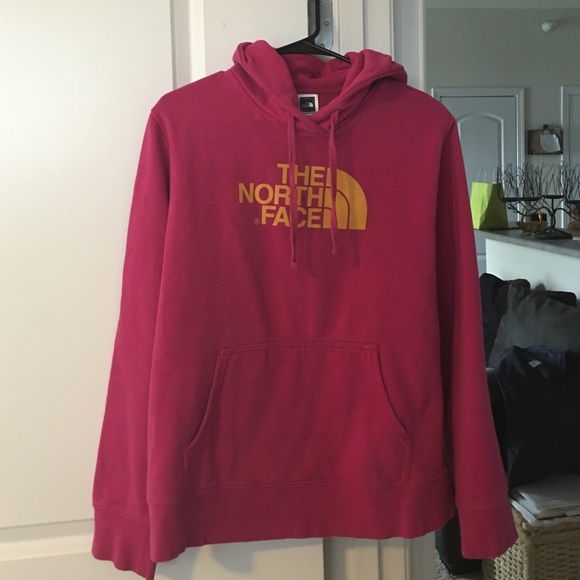 The north face hot pink hoodie 💜