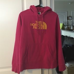 The north face hot pink hoodie 💜