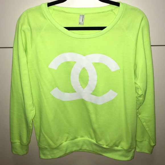 American apparel sweat shirt with Chanel logo