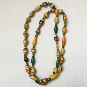 Handmade Boho/Hipster Recycled Necklace