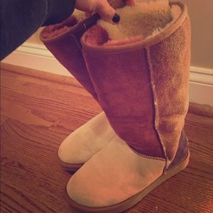 Ugg Tall Boots multi color patch work