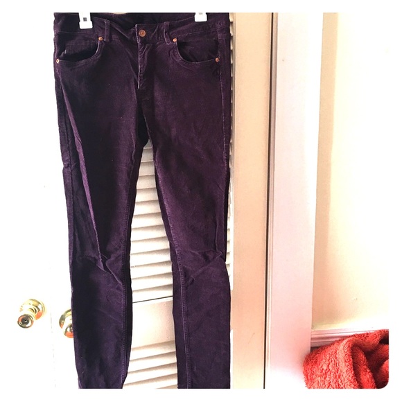 H&M purple corduroy pants