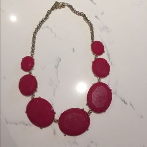 Magenta statement necklace from Dillards