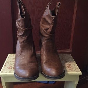 Brown Leather Boots size 9