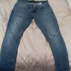 Blue Levis too superlow jeans size 0