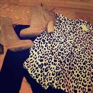 Leopard print shirt from Express