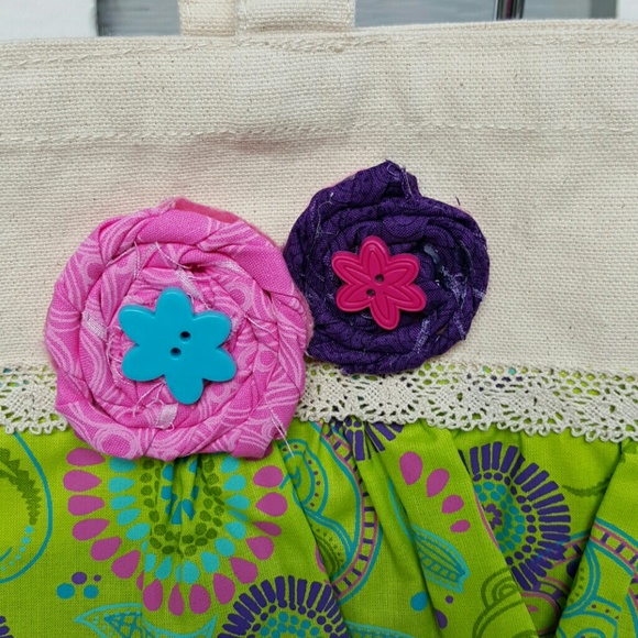 🆕 🌺Embellished tote bag - Picture 2 of 4