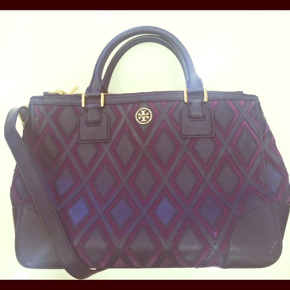 Tory Burch Robinson patchwork double zip