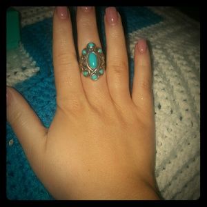 A real turquoise ring