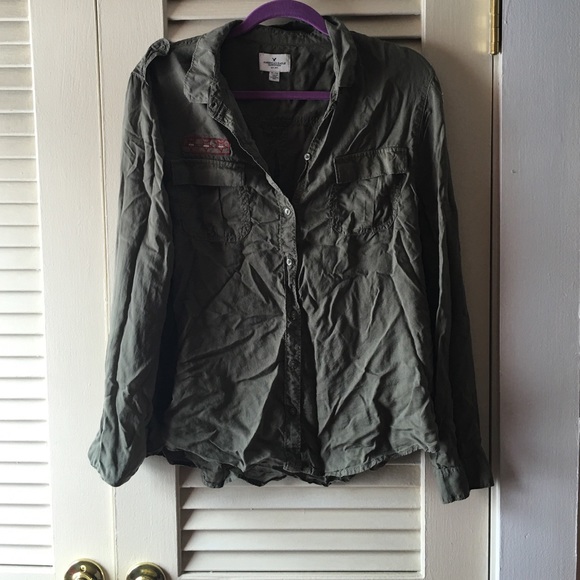 American eagle combat button down