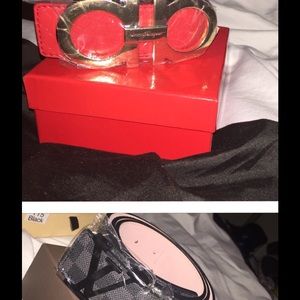 Ferragamo And LV Belt New Never Worn