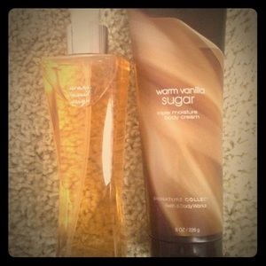 Warm vanilla sugar fragrance and body cream