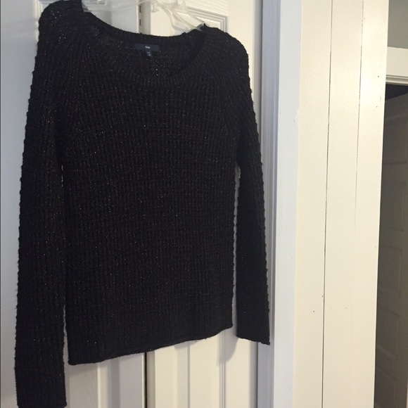 GAP black sweater with gold flecks