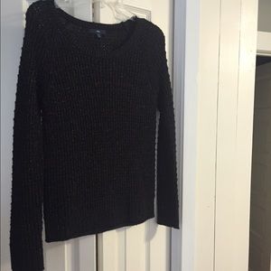 GAP black sweater with gold flecks