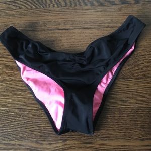 Black Victoria's Secret cheeky bikini bottoms