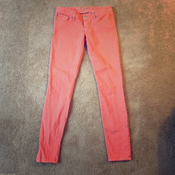 Express Coral Jeans - Lightly Worn