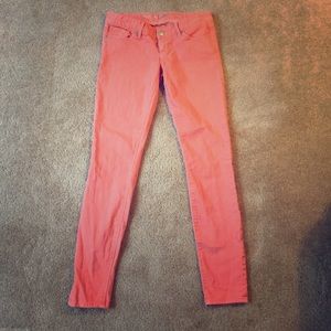 Express Coral Jeans - Lightly Worn