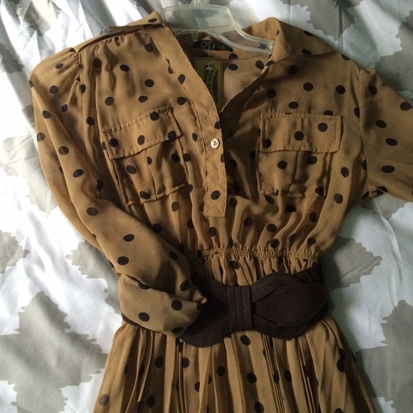 Brown Polkadots Dress