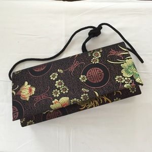 Silk evening clutch