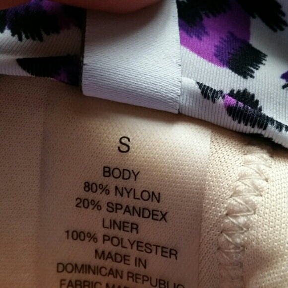 Purple leopard print bathing suit - Picture 3 of 3