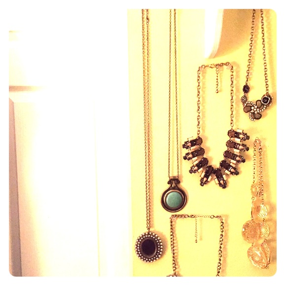 Long Turquoise Pendant Necklace