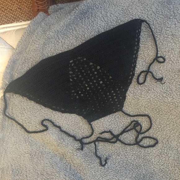 Knit bikini top