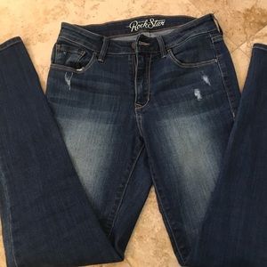 Mid rise Rock Star Distressed Jean