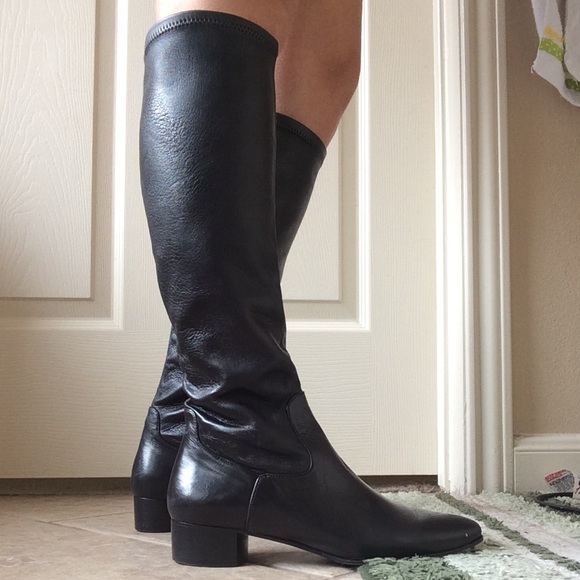 Cole Haan black leather boots