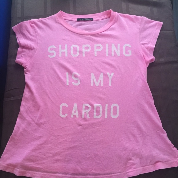 Wildfox Tee Shirt Shopping Is My Cardio