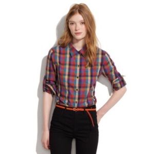 Madewell / Retro Plaid Boyshirt