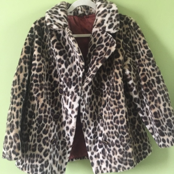 Cheetah Print Faux Fur Coat