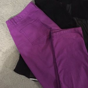 Purpleish/Magenta jeans