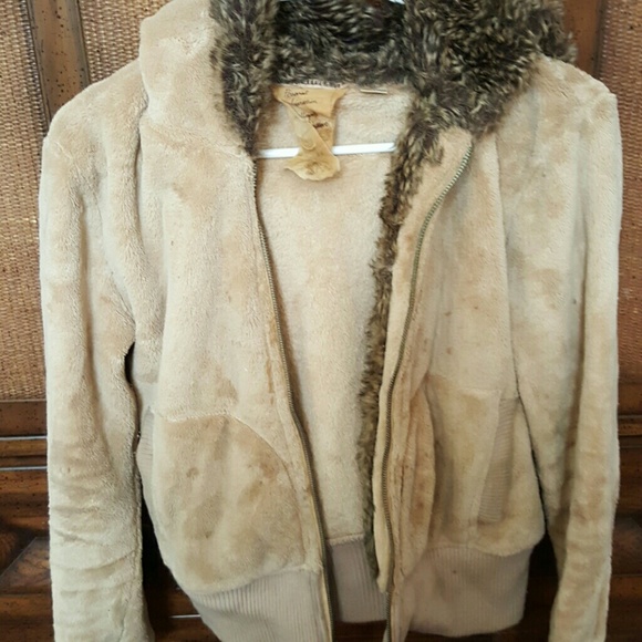 Plush hoodie jacket - Picture 1 of 3