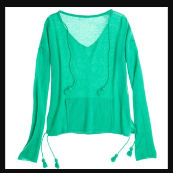 Calypso St. Barth Kelly Green Halsey Sweater