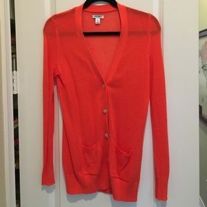 Orange old navy cardigan