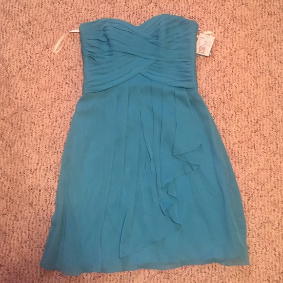 Blue Cocktail Dress Size 6 w/ sweetheart neckline