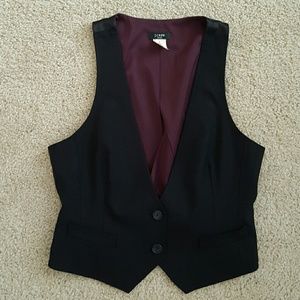 J. Crew Black Vest