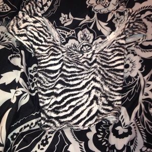 zebra print crop top