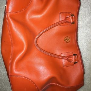 Tory Burch Robison Double Zip Bag (Orange)