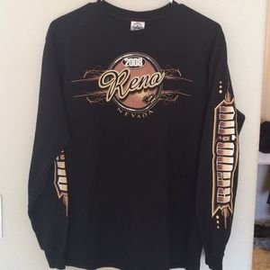 longsleeve black Reno NV biker shirt