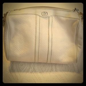 Vintage white Gucci cross body purse
