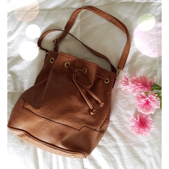 Brown Faux Leather Bag