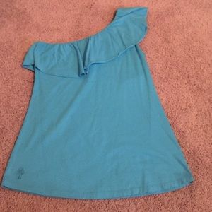 *******SOLD******Lilly Pulitzer one shoulder shirt