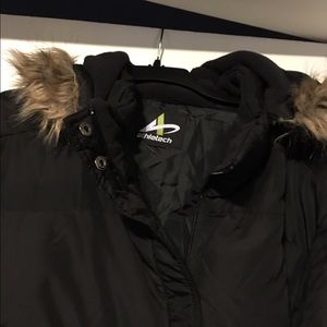 Down& feather plus size bombers jacket